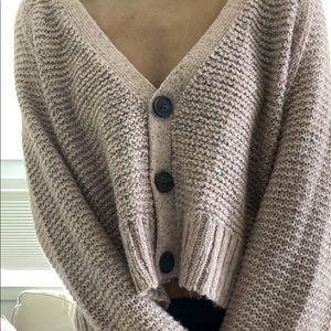 light pink crop sweater